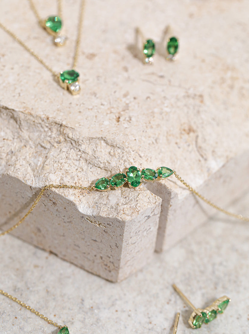Green Moss Agate Gemstone Bracelet • Ocean Tuff Jewelry