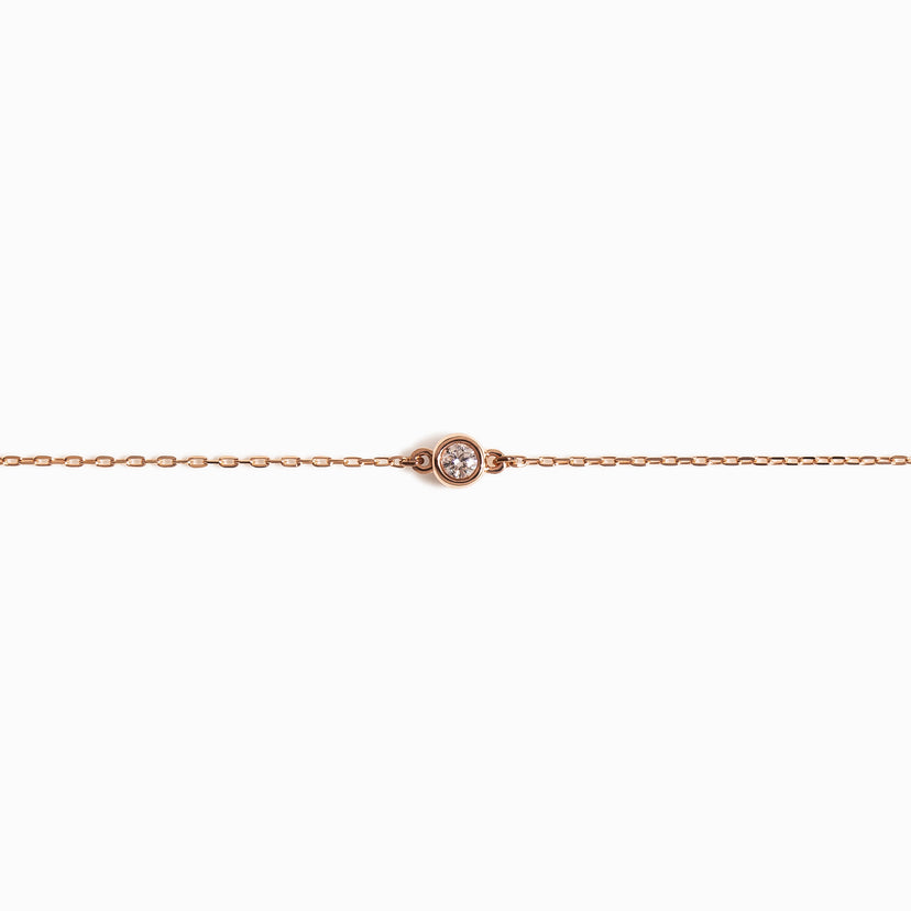 Rose Gold Plated Silver Layer Bolt Ring Clasp