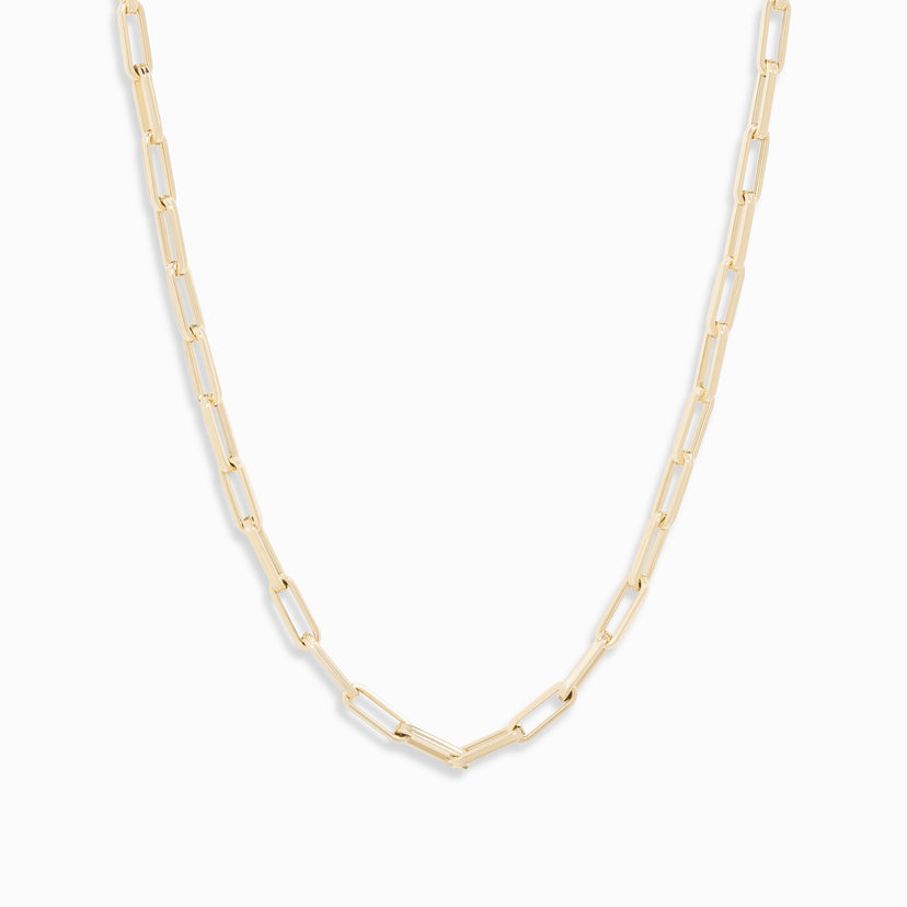 Bold Link Chain Necklace / 18K Solid Gold – NYRELLE